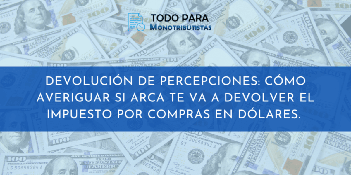 Devolución de impuesto a las ganancias: Cómo saber si ARCA te va a devolver el impuesto por compras en dólares.