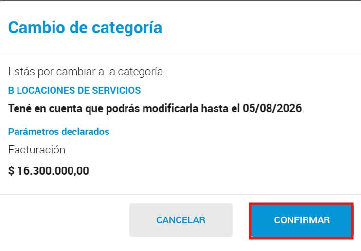 confirmacion recategorizacion